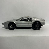 Silver Ferrari 308 Hot Wheels Diecast Car