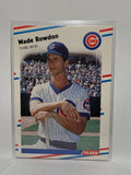 # 430 Wade Rowdon  Chicago Cubs 1988 Fleer Baseball Cards