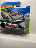White Supercharged HW EV HYX64 N521 2024 Short Card Hot Wheels Diecast Car
