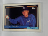 # 75 Bret Saberhagen  Kansas City Royals 1992 Topps Baseball Cards