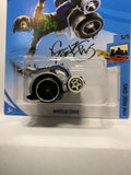 Grey Aaron Wheelz Wheelie Chair HW Ride Ons FYF56 D7C4 2017 Long Card Hot Wheels Diecast Car