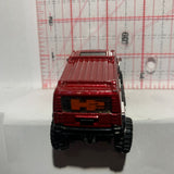 Red Flames Hummer H2 Hot Wheels Diecast Car
