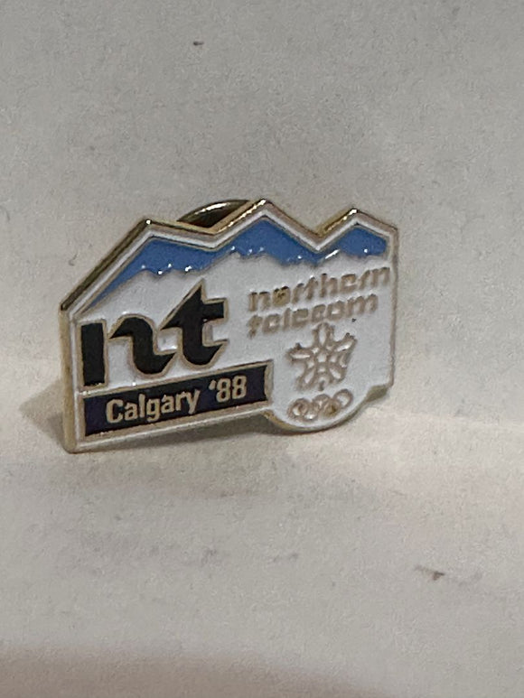 NT Calgary 1988 Winter Olympics Northern Telecom   Lapel Pin