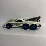White Tow Jam Work Crewsers Lightnin Leo's  Hot Wheels Diecast Car