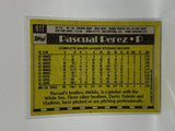 # 91T Pascual Perez  New York Yankees 1990 Topps Baseball Cards