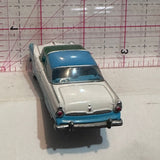 White Blue 1955 Ford Crown Victoria 2000 Playing Mantis Diecast Car
