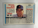 # 253 Michael Henneman  Detroit Tigers 1992 Donruss Baseball Cards