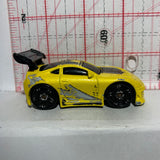 Yellow Toyota Supra Tooned Hot Wheels Diecast Car