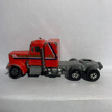 Red Kenworth Red Devil Semi Truck Yatming Diecast Car