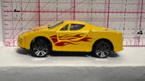 Yellow Flames Sports Racer Unbranded Diecast Car