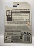 Grey Custom Volkswagen Beetle Volkswagen FYF77 D7C3 2017 Long Card Hot Wheels Diecast Car