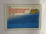 # 215 Ricky Henderson Highlights Oakland Athletics 1992 Donruss Baseball Cards