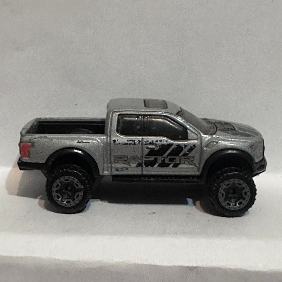 Silver '17 Ford F-150 Raptor Truck 2015 Hot Wheels Diecast Car