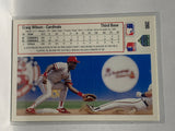 # 390 Craig Wilson  St Louis Cardinals 1991 UD Baseball Cards