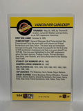 # 584 Team Facts  Vancouver Canucks 90-91 Pro Set Hockey Cards