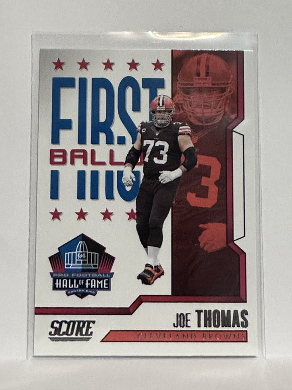 #1 Joe Thomas First Balllot Cleveland Browns 2023 Score Football Card
