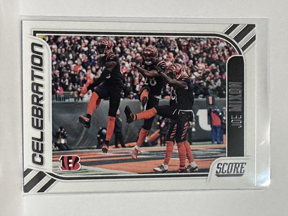 #2 Joe Mixon Celebration Cincinnati Bengals 2023 Score Football Card