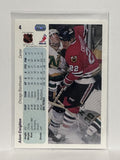 #4 Adam Creighton Chicago Blackhawks 90-91 Upper Deck Hockey Card
