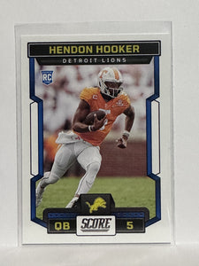 #305 Hendon Hooker Rookie Detroit Lions 2023 Score Football Card