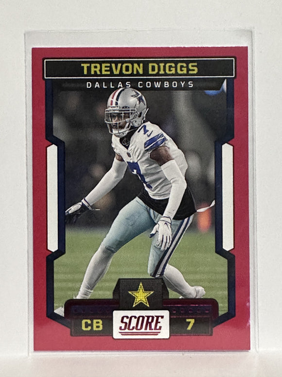 #231 Trevon Diggs Red Dallas Cowboys 2023 Score Football Card