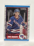 #161 Tony Granato New York Rangers 89-90 O-Pee-Chee Hockey Card