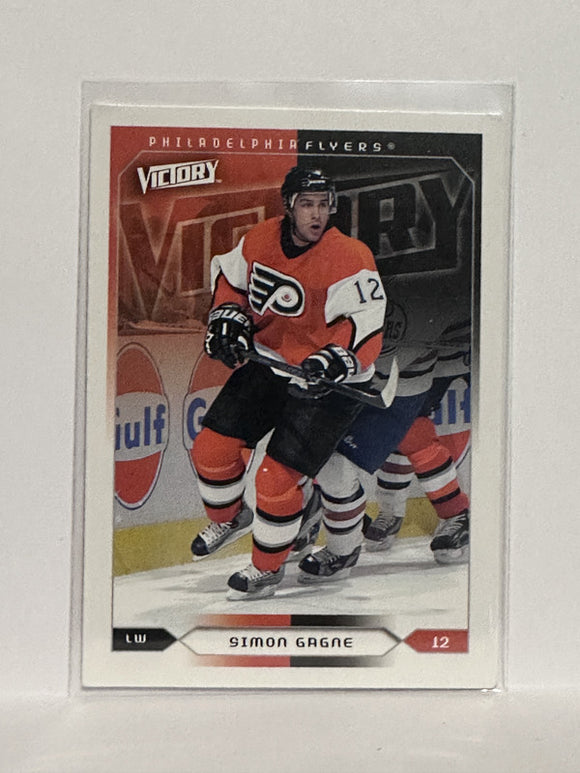 #141 Simon Gagne Philadelphia Flyers 04-05 Upper Deck Victory Hockey Card