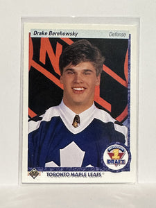 #361 Drake Berehowsky Draft Pick Toronto Maple Leafs 90-91 Upper Deck Hockey Card