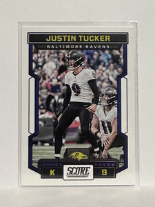 #192 Justin Tucker Baltimore Ravens 2023 Score Football Card
