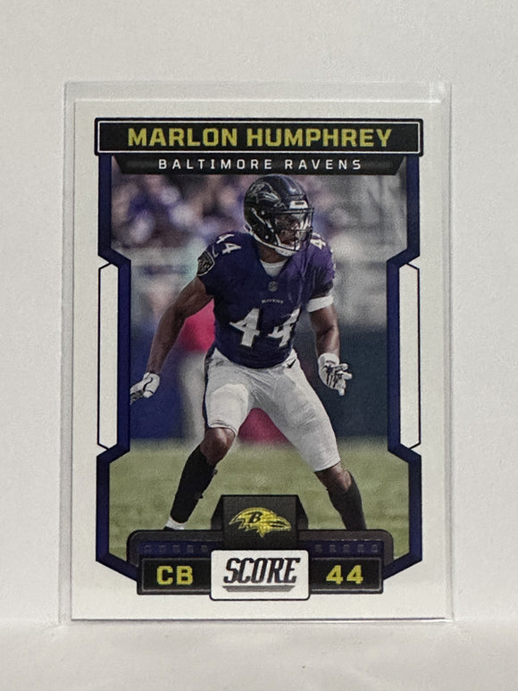 #194 Marlon Humphrey Baltimore Ravens 2023 Score Football Card