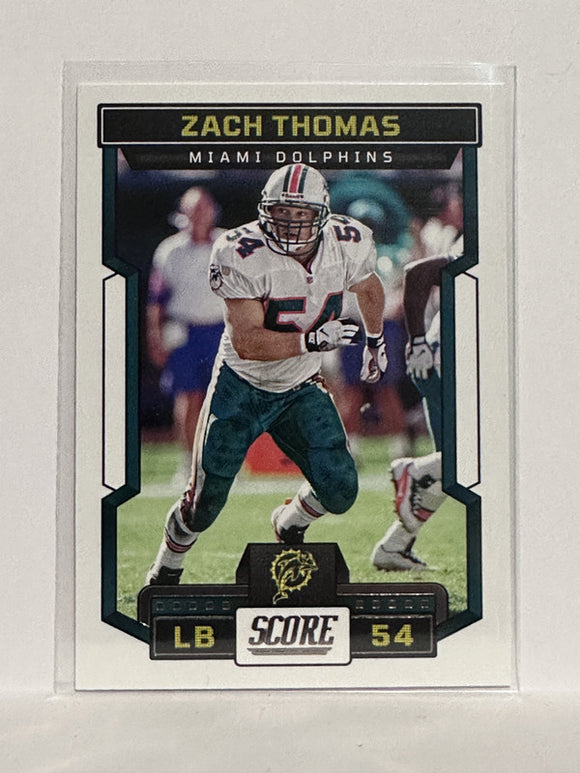 #279 Zach Thomas Miami Dolphins 2023 Score Football Card