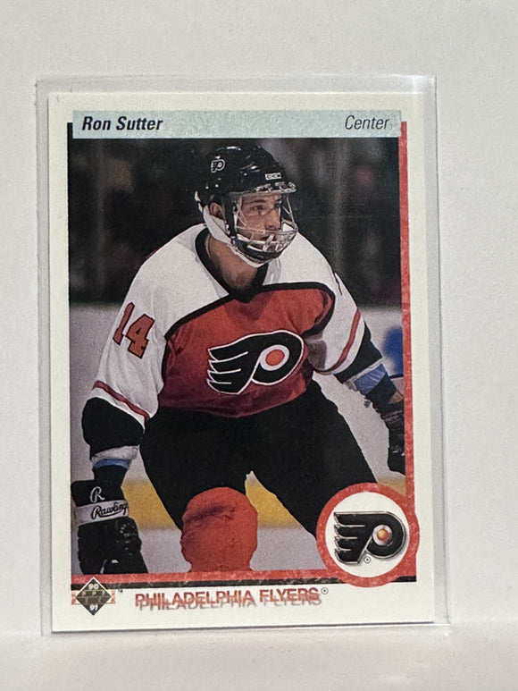 #68 Ron Sutter Philadelphia Flyers 90-91 Upper Deck Hockey Card