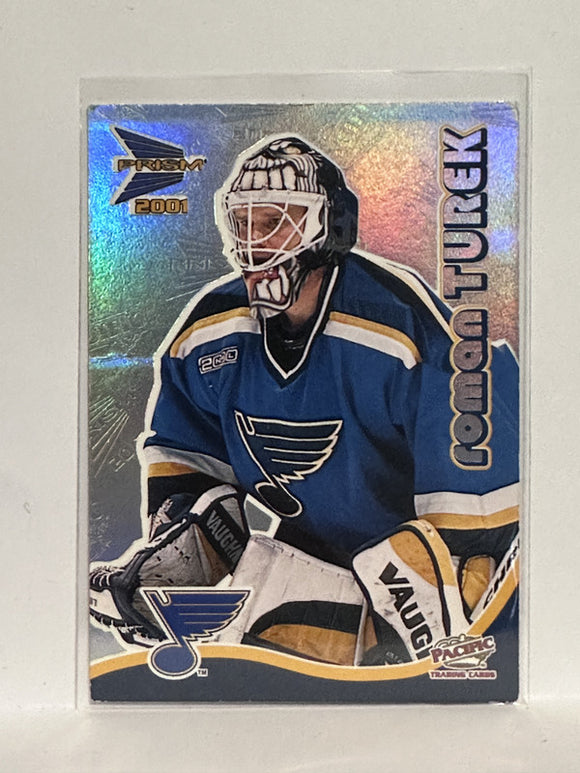 #29 Roman Turek St Louis Blues 00-01 Mcdonalds Prism Hockey Card