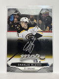 #18 Charlie McAvoy Silver Scripts Boston Bruins 19-20 Upper Deck MVP Hockey Card