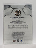 #18 Charlie McAvoy Silver Scripts Boston Bruins 19-20 Upper Deck MVP Hockey Card