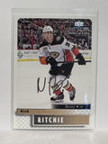 #59 Nick Ritchie Silver Scripts Stanley Cup Edition Anaheim Ducks 19-20 Upper Deck MVP Hockey Card