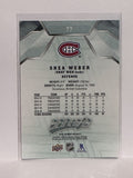 #77 Shea Weber Montreal Canadiens 19-20 Upper Deck MVP Hockey Card