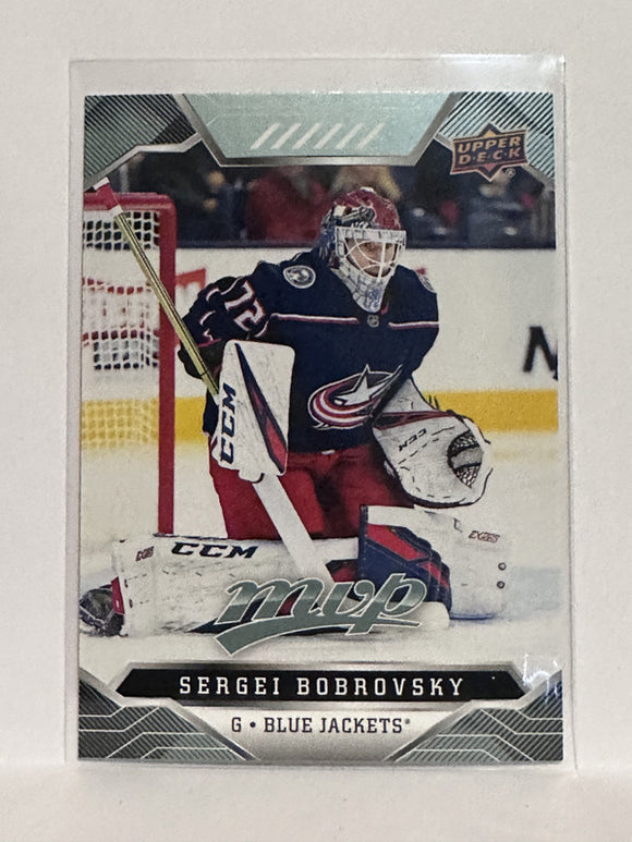 #96 Sergei Bobrovsky Columbus Blue Jackets 19-20 Upper Deck MVP Hockey Card