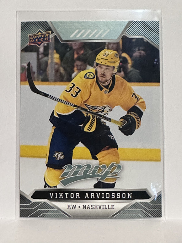 #61 Viktor Arvidsson Nashville Predators 19-20 Upper Deck MVP Hockey Card