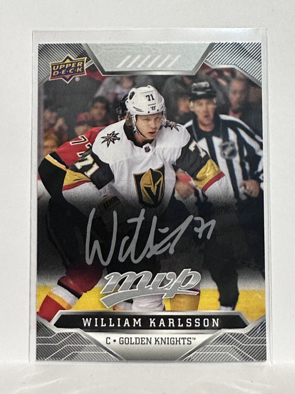 #130 William Karlsson  Silver Scripts Las Vegas Golden Knights 19-20 Upper Deck MVP Hockey Card