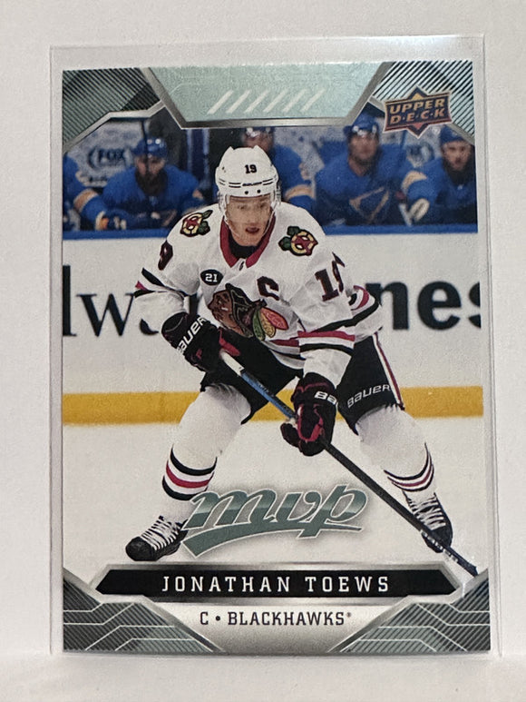 #68 Jonathan Toews Chicago Blackhawks 19-20 Upper Deck MVP Hockey Card
