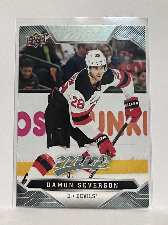 #21 Damon Severson New Jersey Devils 19-20 Upper Deck MVP Hockey Card