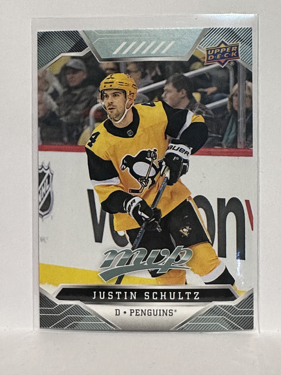 #169 Justin Schultz Pittsburgh Penguins 19-20 Upper Deck MVP Hockey Card