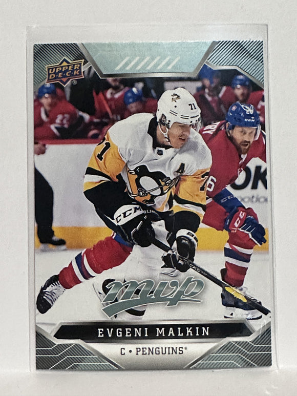 #42 Evgeni Malkin Pittsburgh Penguins 19-20 Upper Deck MVP Hockey Card