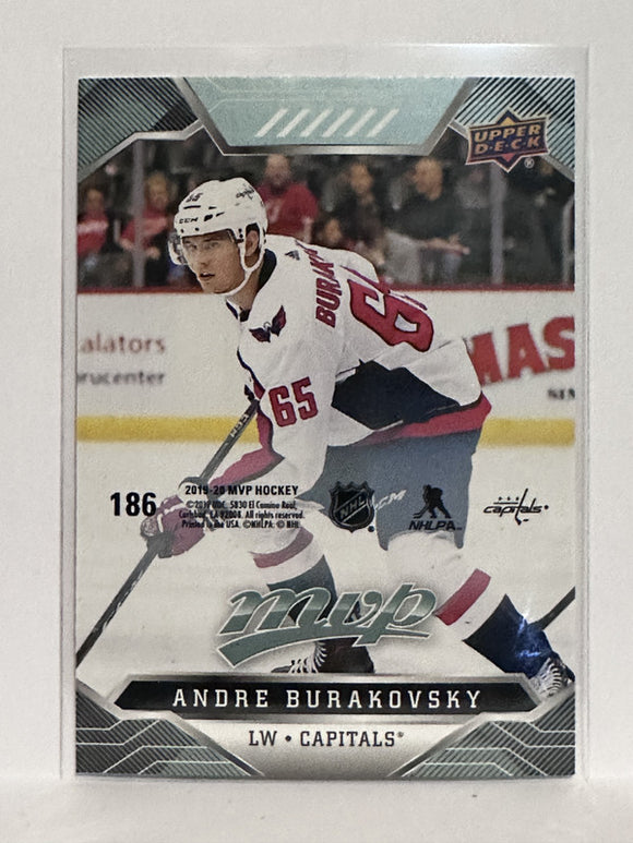 #186 Andre Burakovsky Puzzle Piece Washington Capitals 19-20 Upper Deck MVP Hockey Card