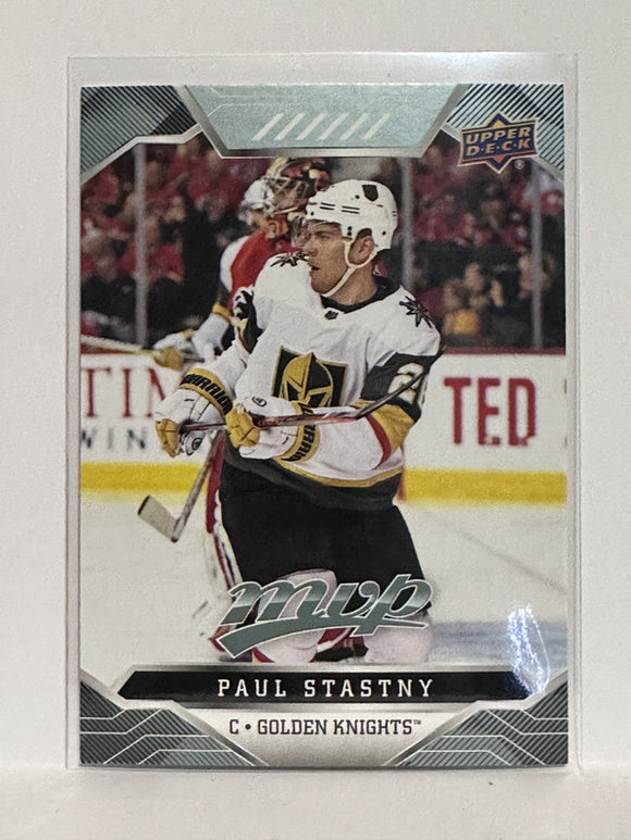 #138 Paul Stastny Las Vegas Golden Knights 19-20 Upper Deck MVP Hockey Card