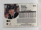 #574 Wayne Gretzky Los Angeles Kings 91-92 Pro Set Hockey Card