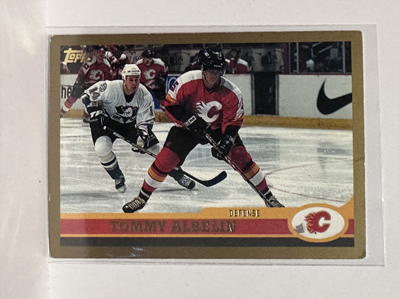 #217 Tommy Albelin Calgary Flames 99-00 Topps Hockey Card