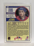 #307 Sylvain Lefebvre Montreal Canadiens 90-91 Score Hockey Card