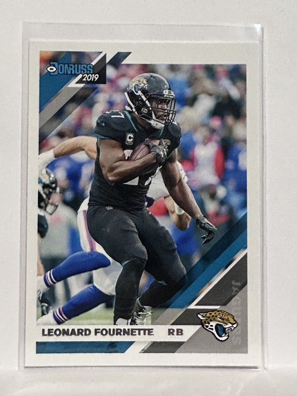 #128 Leonard Fournette Jacksonville Jaguars 2019 Donruss Football Card