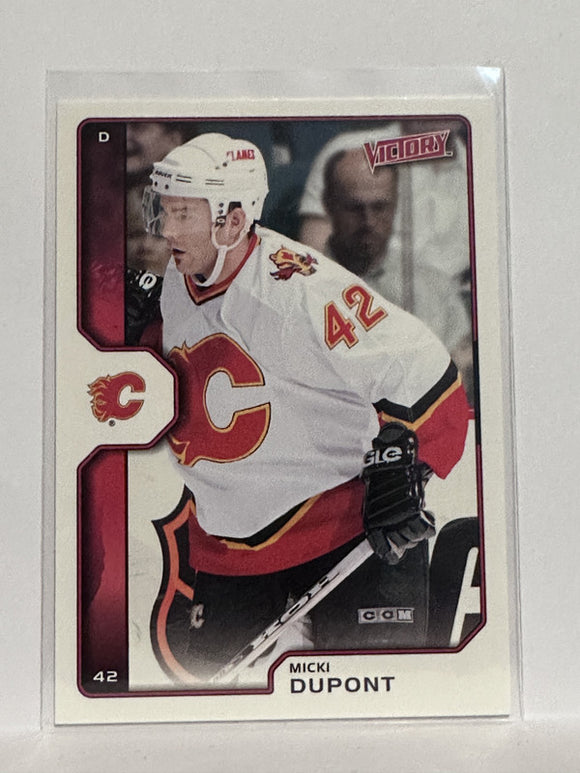 #35 Micki Dupont Calgary Flames 02-03 Upper Deck Victory Hockey Card